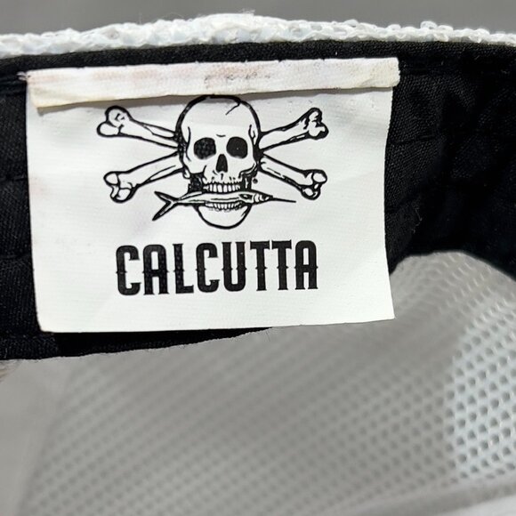 Calcutta Snap Back Cap Hat Orange Outdoor Trucker Mesh Fishing Gear Mens - Picture 8 of 14